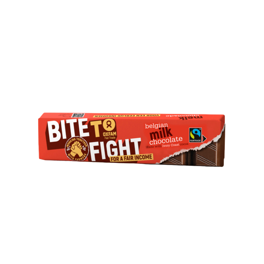 Barres de chocolat au lait bio Oxfam