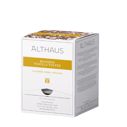 Althaus Rooibos Vanilla Toffee Pyra Packs Kräutertee