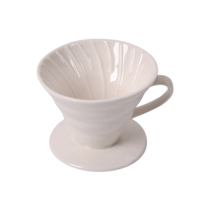 Filterkaffee Zubereiter Dripper weiß Keramik · Barista Buddy