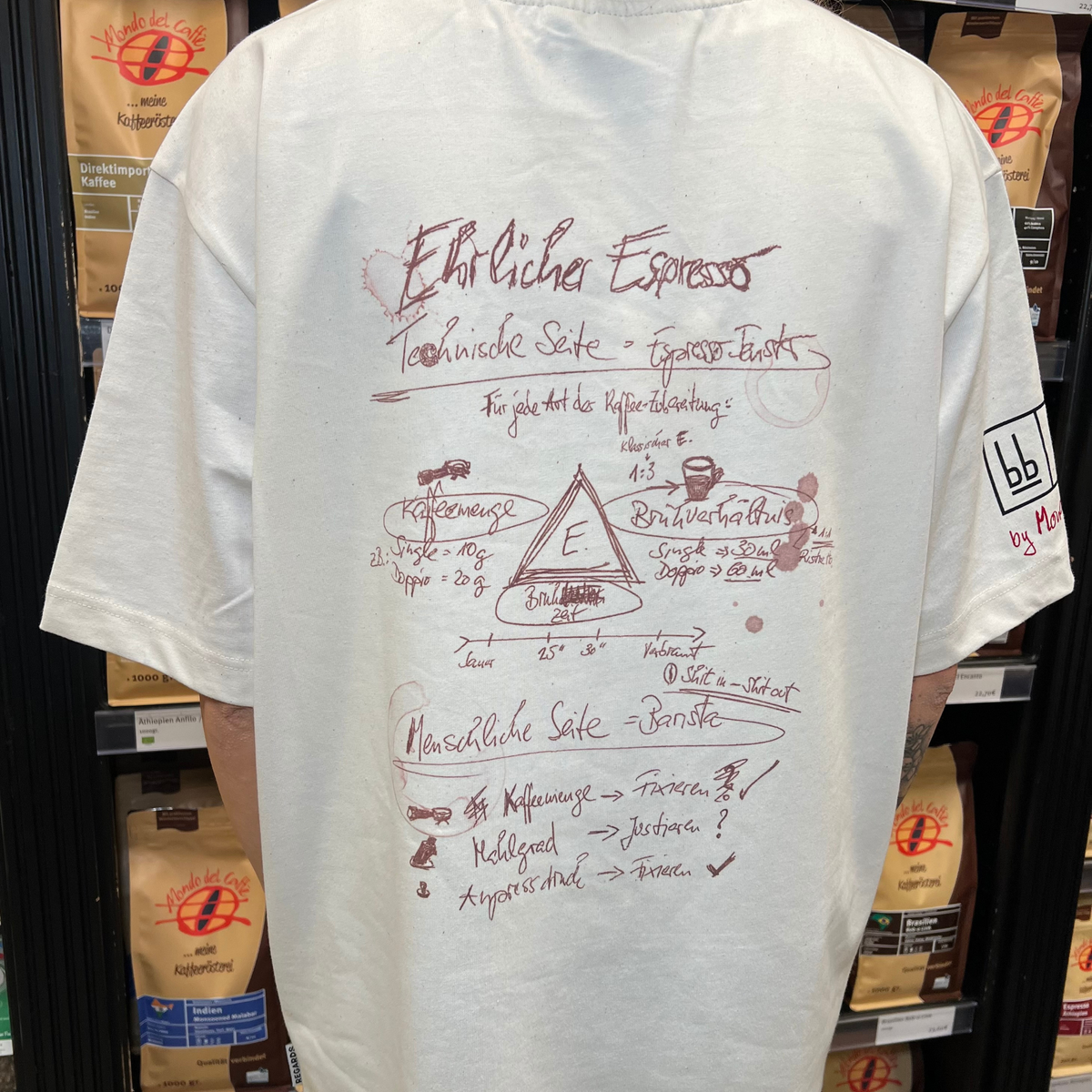T-shirt oversize Barista Buddy x Mondo del Caffè – Salutations
