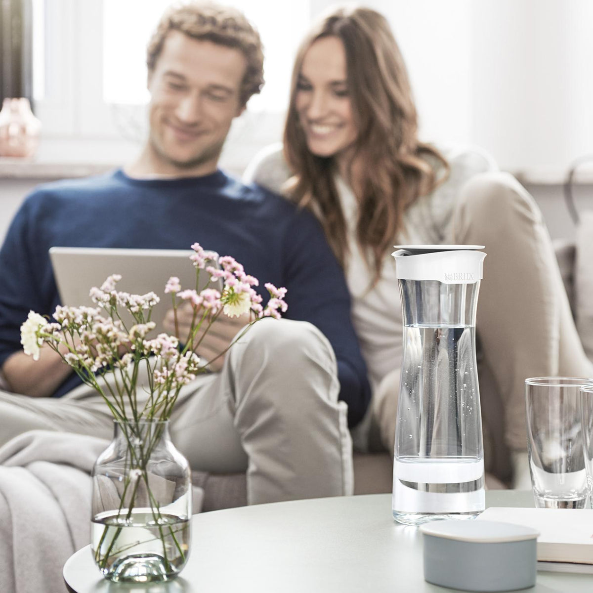 BRITA water carafe with water filter