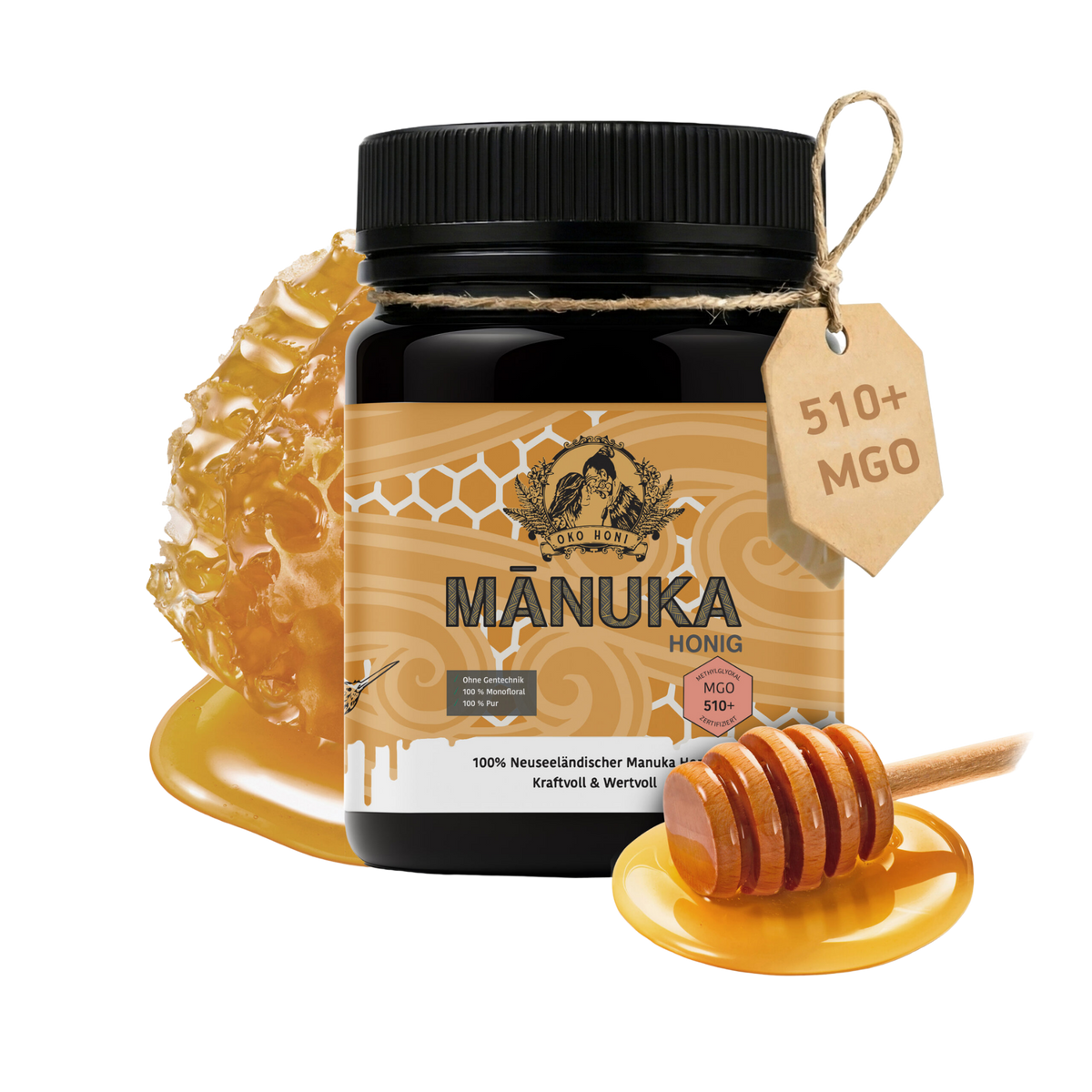 Miel de Manuka 100% néo-zélandais MGO 510+