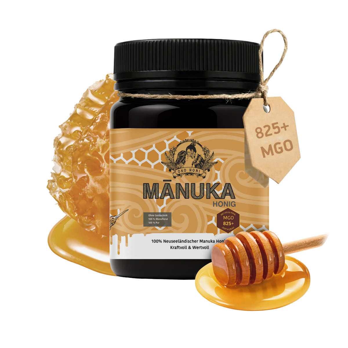 Miel de Manuka 100 % néo-zélandais MGO 825+