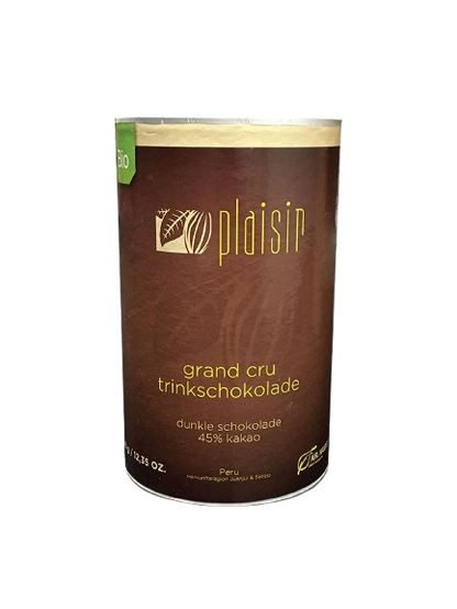 Plaisir dark drinking chocolate organic