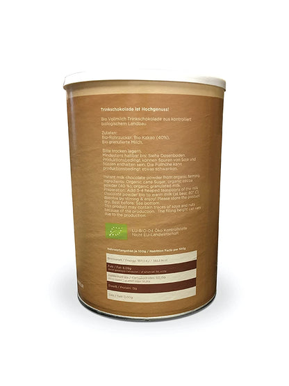 Plaisir Vollmilch Trinkschokolade Bio