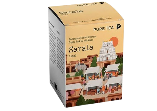 Sarala Chai Pure Tea Pyra Pack Bio Schwarzer Tee